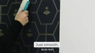 How to Apply Paste the Wall Wallpaper [upl. by Aihsoem504]