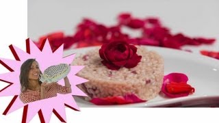 Risotto con le rose Senza Burro  Le Ricette di Alice [upl. by Adieno]