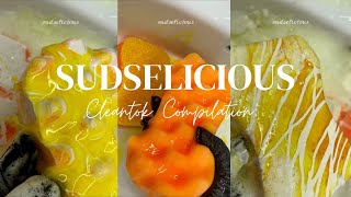 🍋 🍍 PINEAPPLE  LEMON SUDSY SPONGE SQUEEZES  SUDSELICIOUS  CLEANTOK  7 MIN COMPILATION [upl. by Bjorn]