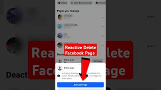 Reactive Delete Facebook Page [upl. by Oderfla]