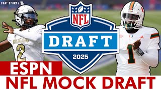 ESPN 2025 NFL Mock Draft First Round Picks For All 32 NFL Teams By Field Yates [upl. by Ymmor]