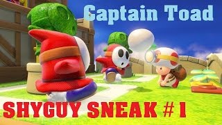 Sneak Past All The Shy Guys Shy Guy Heights Captain Toad Wii U 1080P NintenDOES Nation [upl. by Nauqas478]