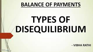 Types of Disequilibrium  Balance of Payments [upl. by Vasti]