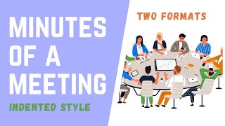 Minutes of a Meeting Indented Style CSEC EDPM [upl. by Dajma]