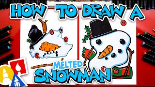 How To Draw A Melted Snowman [upl. by Ordnazil]