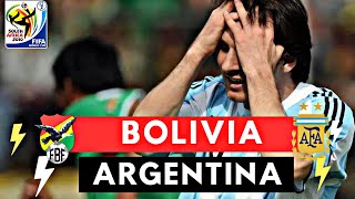 Bolivia vs Argentina 61 All Goals amp Highlights  2010 FIFA World Cup Qualification [upl. by Eirroc328]