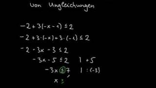 Besonderheiten beim Lösen von Ungleichungen [upl. by Tippets514]