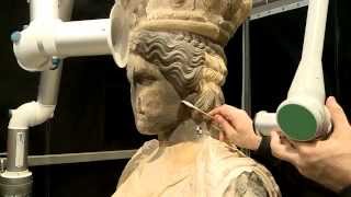 Conserving the Caryatids Erectheon Acropolis Athens Greece [upl. by Else]