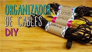 Organizador de Cables Casero  Manualidades Recicladas Fáciles  Mini Tip 38 [upl. by Franek188]