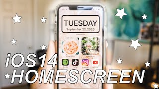 iOS14 HOME SCREEN SETUP  CUSTOMIZE YOUR IPHONE  Aesthetic Rainbow Theme [upl. by Tobiah118]