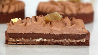 Tartaleta de Castaña y Chocolate  Chestnut and Chocolate Tart [upl. by Rehnberg]