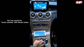 New MercedesBenz CClass W205 NAVIGATION AFTERMARKET CONTROL BY TOUCH COMAND IGO8 USA MAP [upl. by Odraode493]