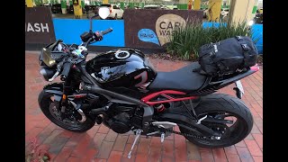 KRIEGA US10 Tailpack – Unboxing amp fitment to Triumph Street Triple R [upl. by Agarhs671]