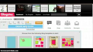 Utiliser Glogster Vidéo explicative n°1 [upl. by Wystand]