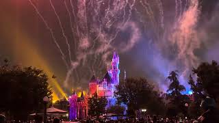 Disneyland fireworks mostwonderfulofthedaydisneyland disneyparks fireworks disney castlelight [upl. by Annawt]