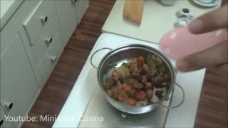 Miniature Food CookingMini food Chicken Stroganoff tiny edible food [upl. by Aerdnaid]