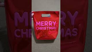 Bath amp Body Works Merry Christmas Reusable Red Gift Tote Bag [upl. by Nylzzaj]