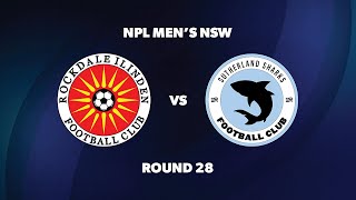 NPL Men’s NSW Round 28 Rockdale Ilinden FC v Sutherland Sharks FC [upl. by Pathe]