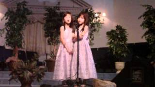 I Fly Away  7 Year Old Twins Singing [upl. by Keppel]