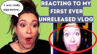 Reacting to an EMBARASSING unreleased vlog [upl. by Dnaltroc]