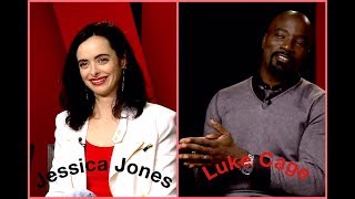 Marvels Defenders  Krysten Ritter amp Mike Colter Spoiler Alert About Luke amp The Secret Of Cremes [upl. by Aretina]