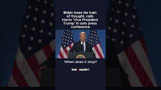 Biden Loses His Train of Thought Calls Harris ‘Vice President Trump’ in Solo Press Conference [upl. by Griff]