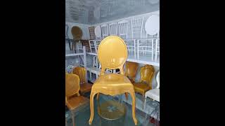 gold louis chair acrylic chairs wedding chairs chiavari chairs supplier suyeefurniture chiavaris [upl. by Aliab]