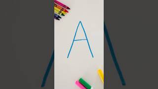 Let’s Write the Alphabet Capital Letter A alphabet kidslearning kidsvideo learnenglish kids [upl. by Iaj]