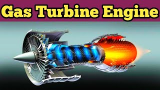 How Gas turbine engine work GTE CFM 567B Gas turbine engine Turbine engine [upl. by Krantz]