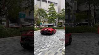 Aventador SVJ in Rosso Mars with Ryft exhaust lamborghini aventadorsvj ryft supercars [upl. by Molahs]