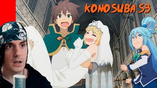 Kalathras REACCIONA al capitulo 10 y 11 de la tercera de KonoSuba [upl. by Aiouqahs]