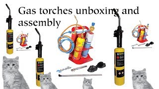 Gas torches unboxing and assembly Oxy turbo amp Wigam [upl. by Nynnahs]