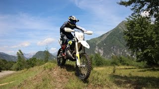 First Ride on New Husqvarna TE 250 2016 2 Stroke [upl. by Grosz]