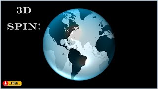 Tutorial No 52 3D Spinning Globe Animation Effect in PowerPoint  Earth rotation Animation  PPT [upl. by Gide]