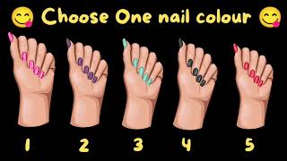 WhatsApp dare game to play with your crush 🥰  Choose one nail colour 💅 [upl. by Acnayb265]