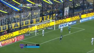 Gol de Calleri Boca 2  Quilmes 0 Fecha 17 Primera División 2015 FPT [upl. by Arutnev]