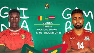 TotalEnergies AFCON 2021  Guinea vs Gambia  Round of 16 [upl. by Taite]