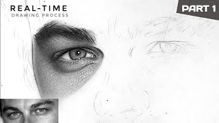 REAL TIME Hyper Realistic Drawing Process  By Harsh Guru Arts [upl. by Shirline]