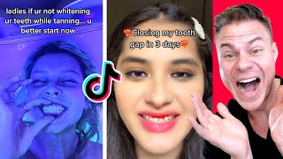 Orthodontist Reacts To The CRAZIEST BracesTeeth Trends On Tiktok  Safe Or TERRIBLE Pt 2 [upl. by Eutnoj]