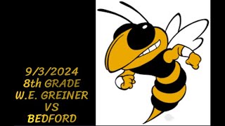 🏈 W E GREINER VS BEDFORD 8th GRADE 932024 🏈 [upl. by Crissie481]