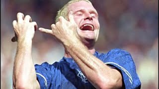 PAUL GASCOIGNE GAZZA THE BEST ENGLISH PLAYER football rangers spurs [upl. by Ahsap]