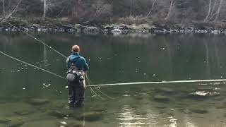 Spey cast slow mo [upl. by Netsirhk]