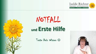 Notfall und Erste Hilfe  Teste dein Wissen [upl. by Tichonn178]