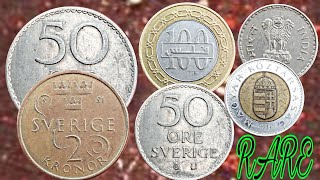 Top 5 Ultra Rare Coins with High Collector Value Sweden Bahrain India Hungary [upl. by Onej211]