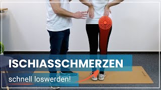 Ischias Übungen ➡️ 4 Übungen gegen Ischiasschmerzen ✅ Soforthilfe [upl. by Wawro]