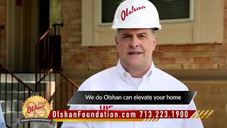 Home Elevation in Houston TX with Olshan Foundation Repair [upl. by Aivatco]