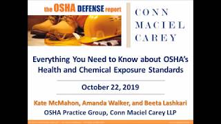 What You Need to Know About OSHAs Health and Chemical Exposure Standards [upl. by Octave]