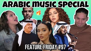 ARABIC MUSIC FOR THE FIRST TIME 😮🎵 Myriam Fares Al  Majed Abu Yousra Faouzia Mehad Hamad [upl. by Adara241]