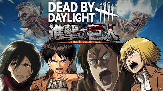 【DbD】進撃の巨人コラボ！エレン・ミカサ・アルミン・リヴァイがデッドバイデイライト実況！【声真似】 [upl. by Naols]