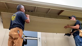 Installing Hardie Soffit Panels etc on our Old House – Part 1 [upl. by Eceerahs]